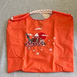 Eco-friendly nylon tote bag with Japan embroidery